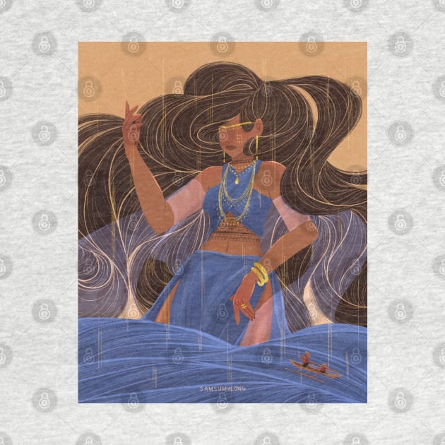 Anitun Tabun | Philippine Goddess of Wind and Rain by samsum.art